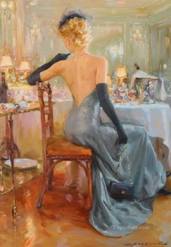 Beautiful Girl KR 043 Impressionist Oil Paintings